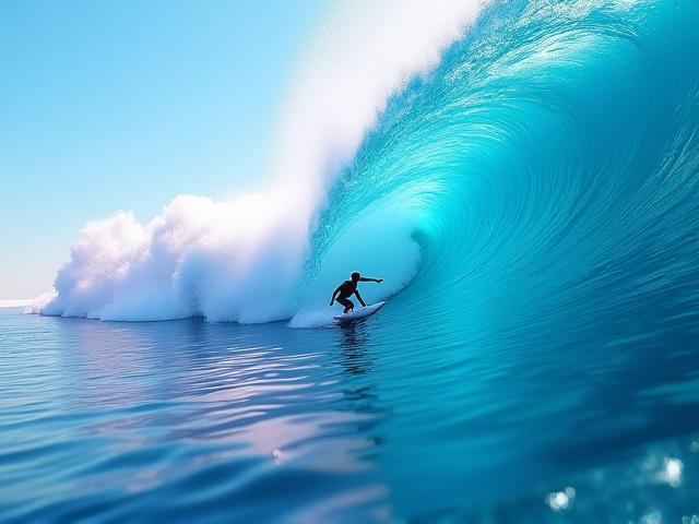 Virtual Surfer VR experience wave and ocean environment